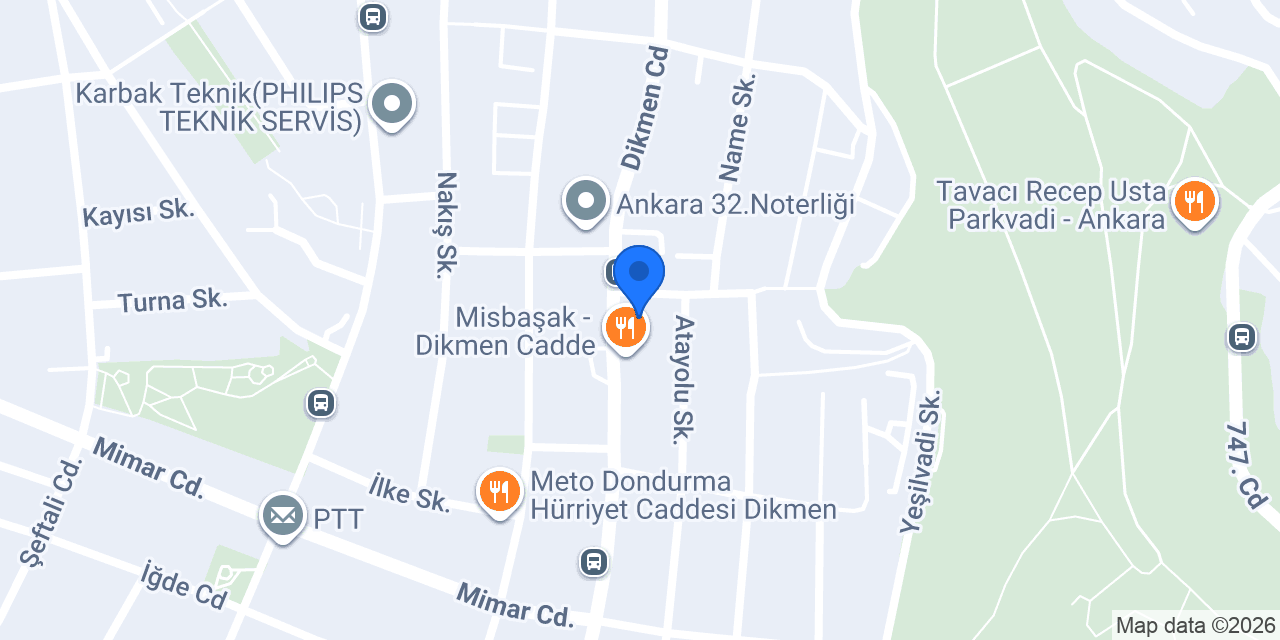DenizBank Dikmen Şubesi konumu