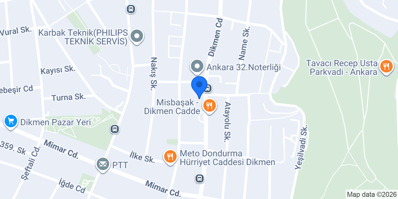 Cadde Optik konumu