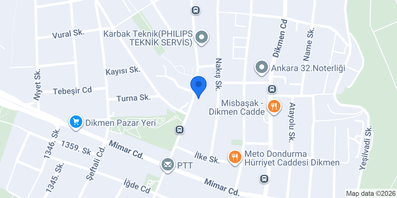 Özgül Çiçekçilik konumu