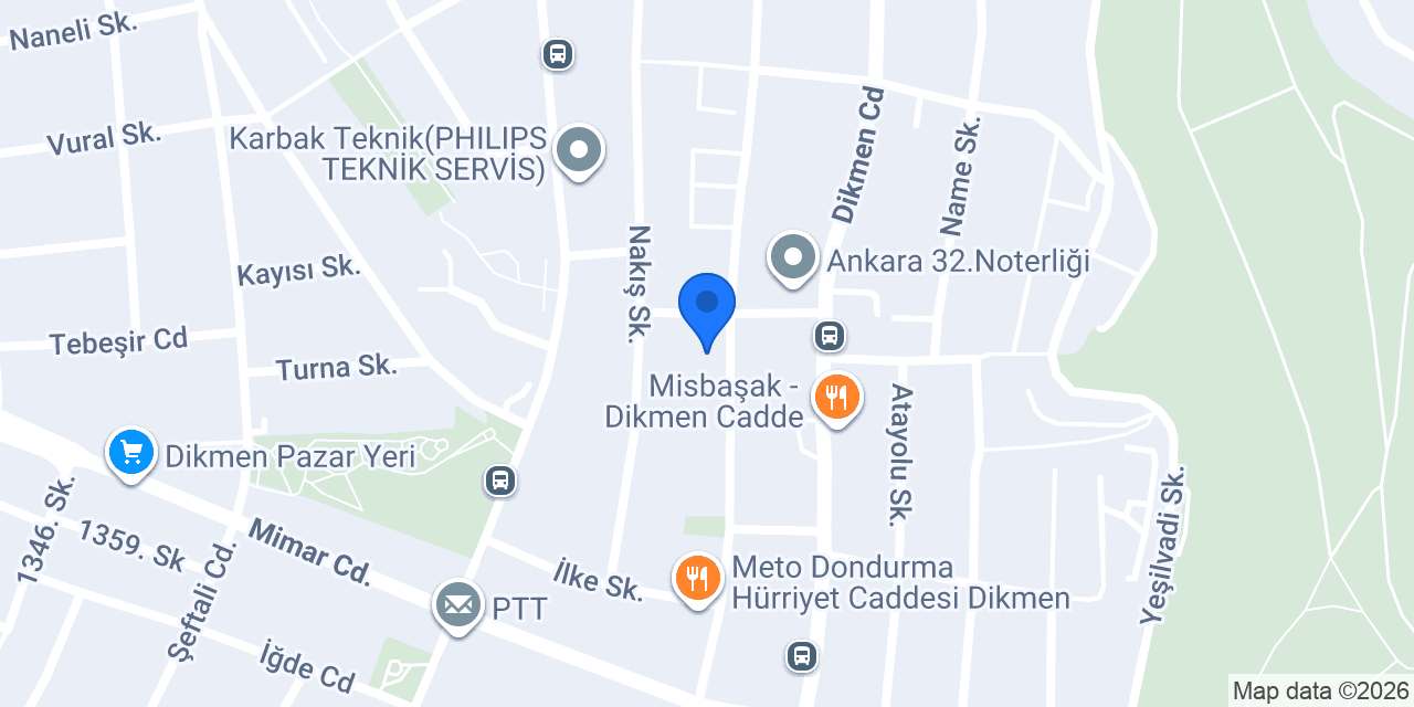 Melike Çenet Kırcılı Sürücü Kursu konumu