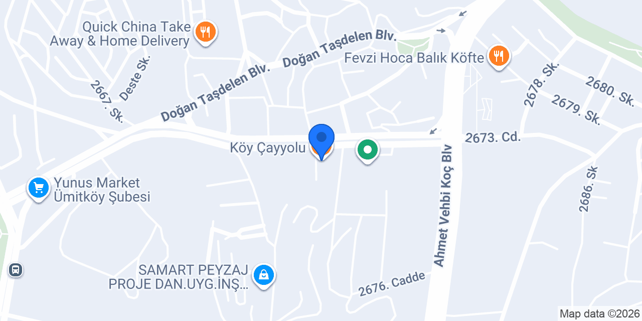 Köy Çayyolu konumu