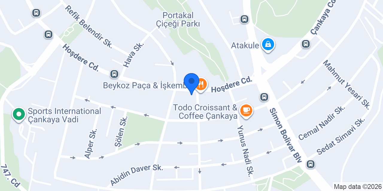 Beyaz Et Restoran konumu