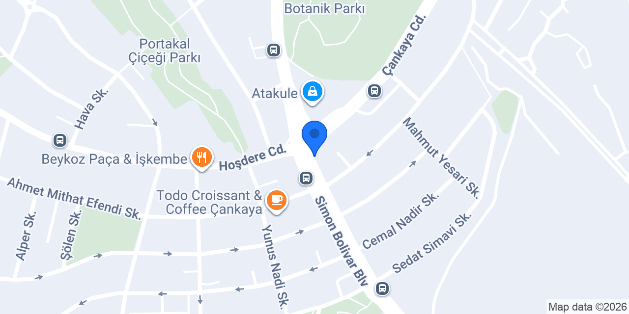 Anadolubank Çankaya Şubesi konumu