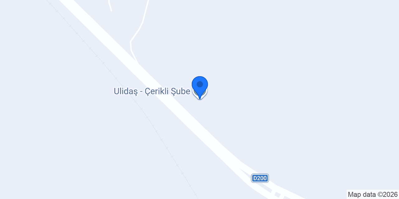 Ulidaş - Çerikli Şube konumu