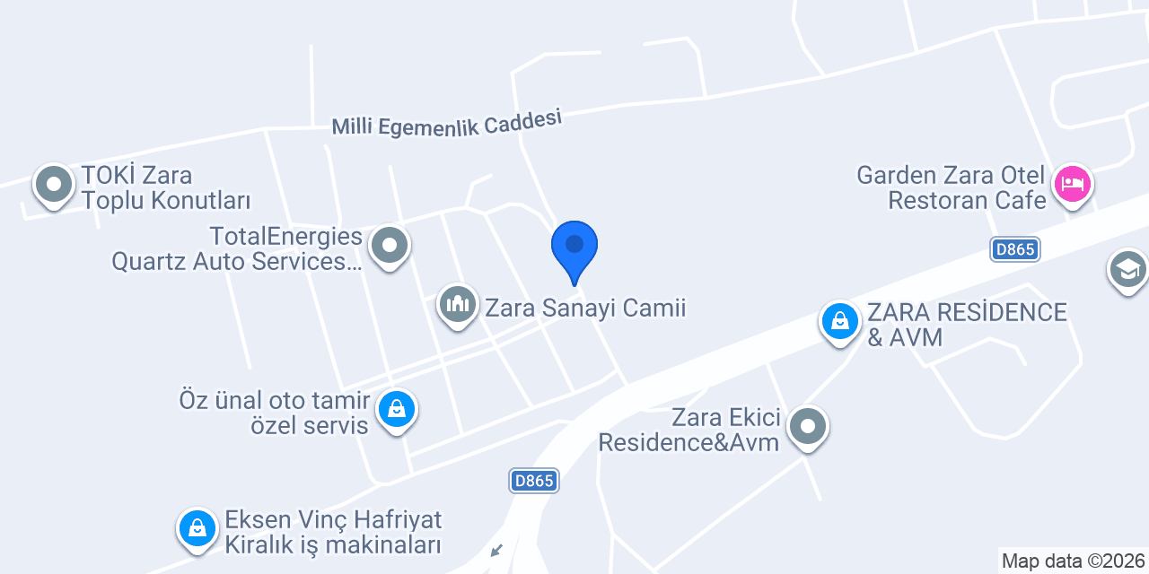Zara Kereste Atölyesi konumu