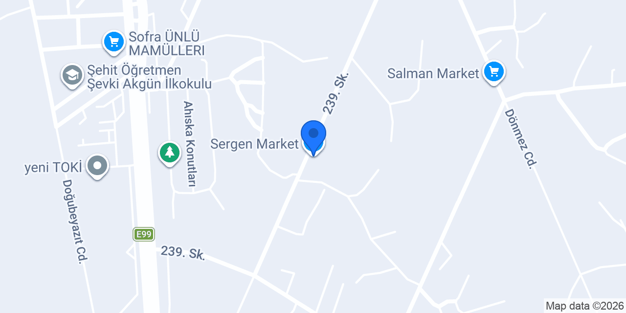 Sergen Market konumu