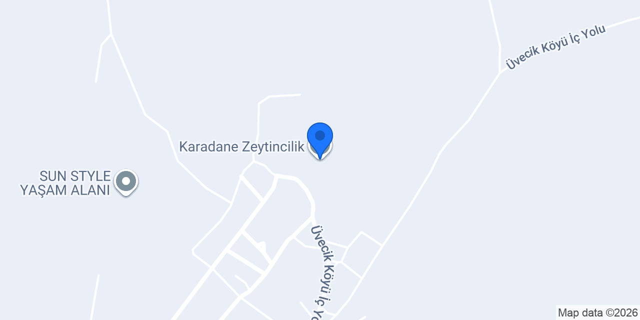 Karadane Zeytincilik konumu