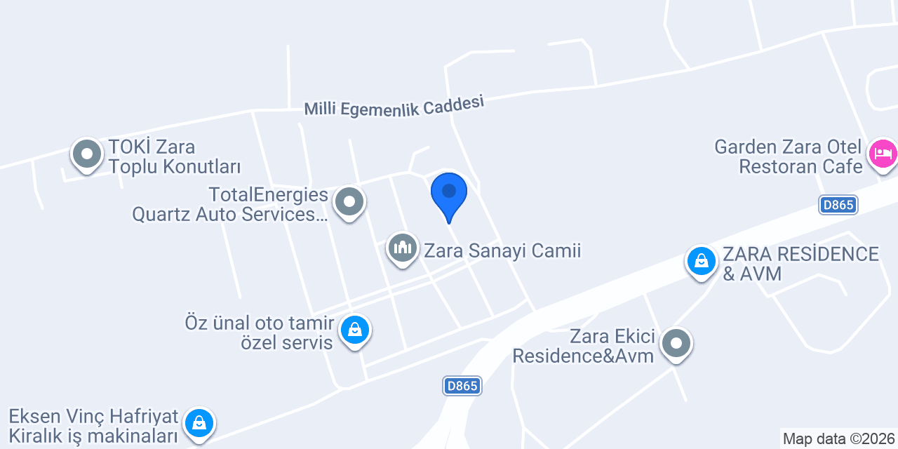 Zara Asturanlar mobilya ve pcv konumu