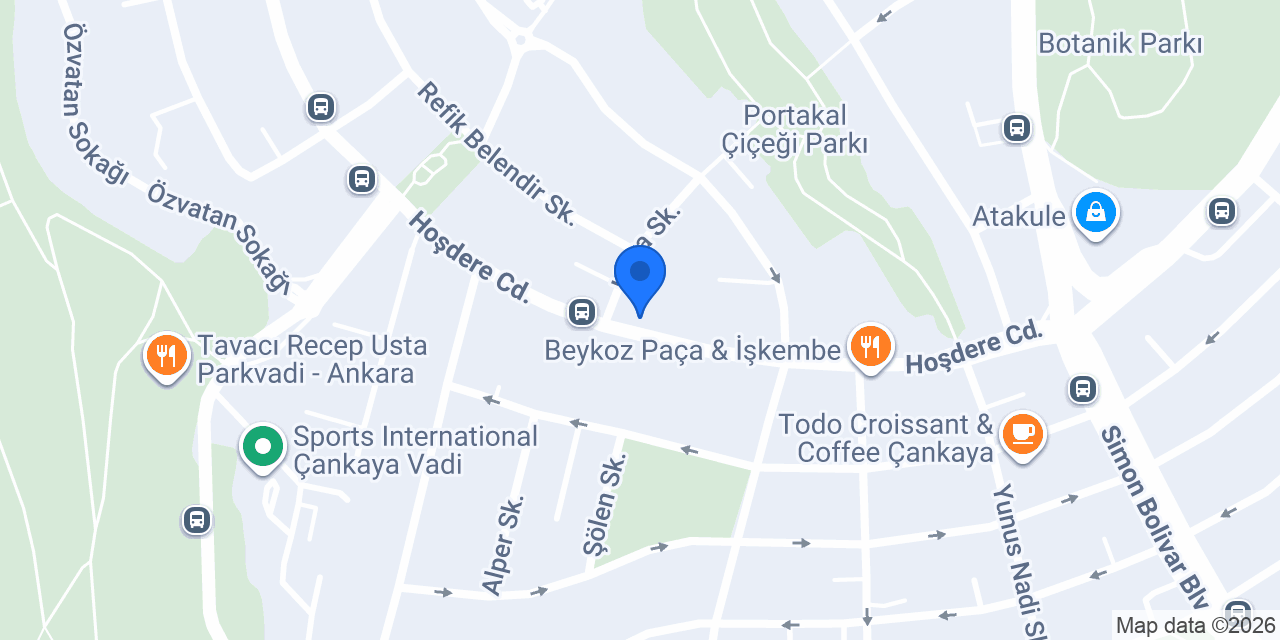Başkent Kopyalama Merkezi konumu