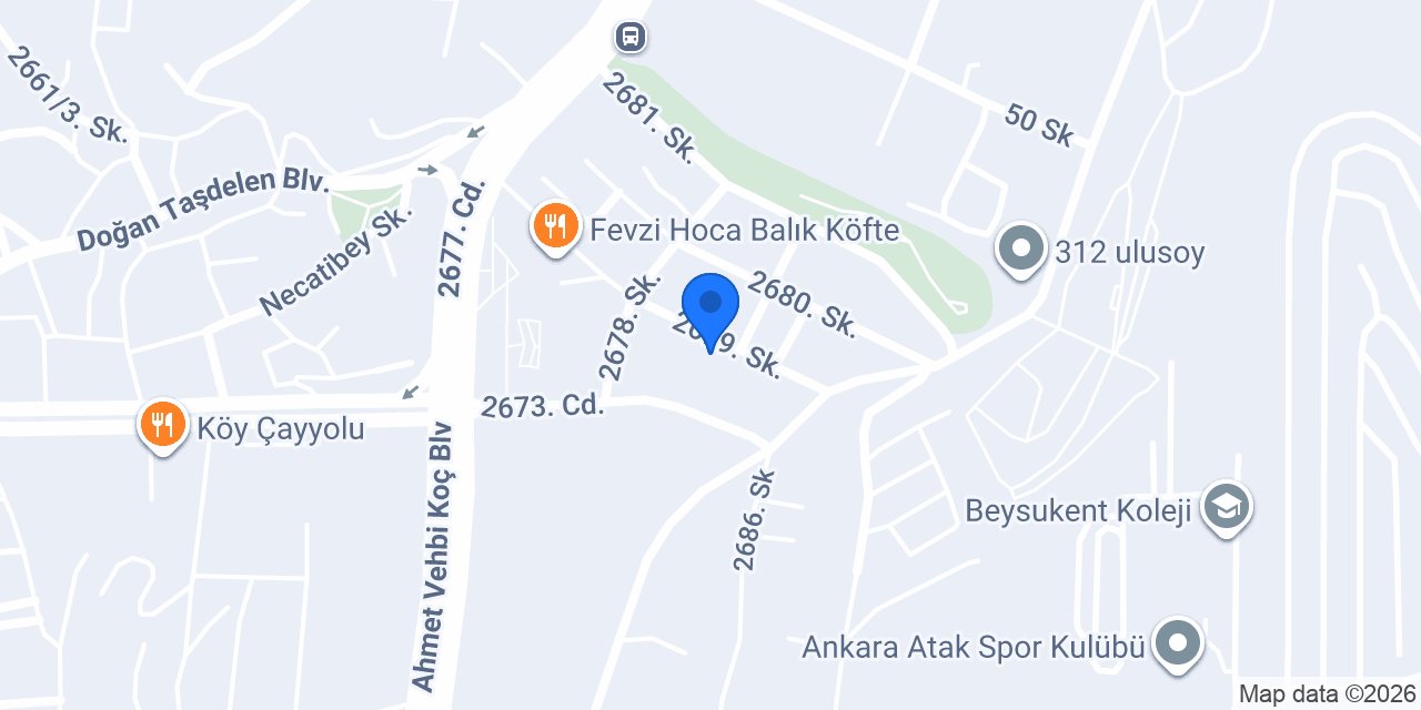 Çayyolu Elektrikçi EZELHAN konumu