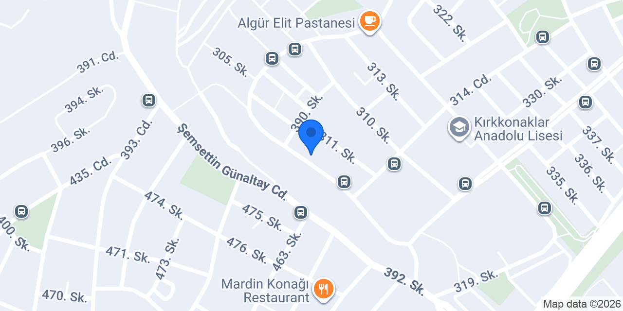 Kırkkonaklar Veteriner Kliniği konumu