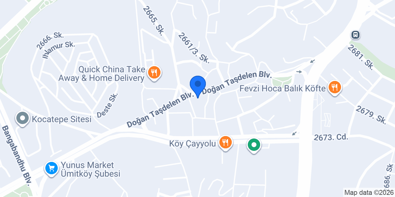 B&D Gayrimenkul Evi konumu