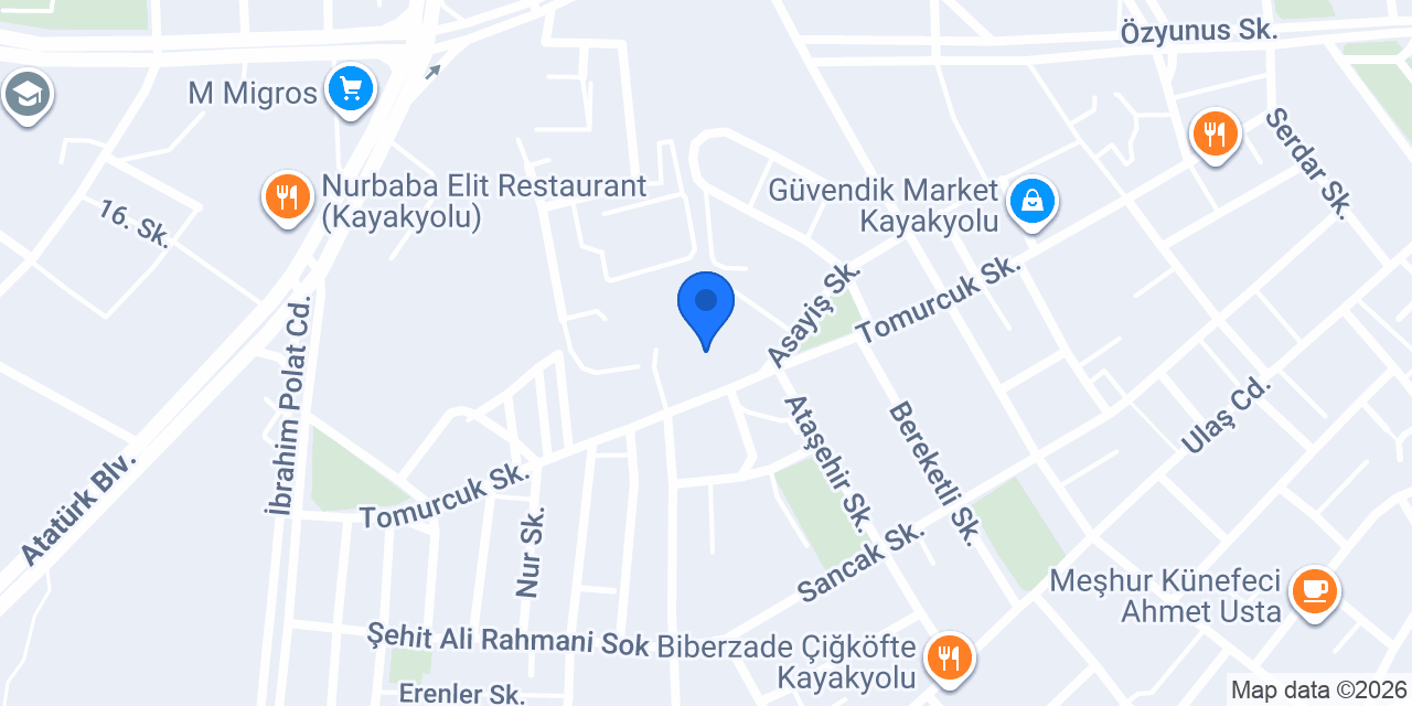 Lüks Pastaneleri Kayakyolu konumu