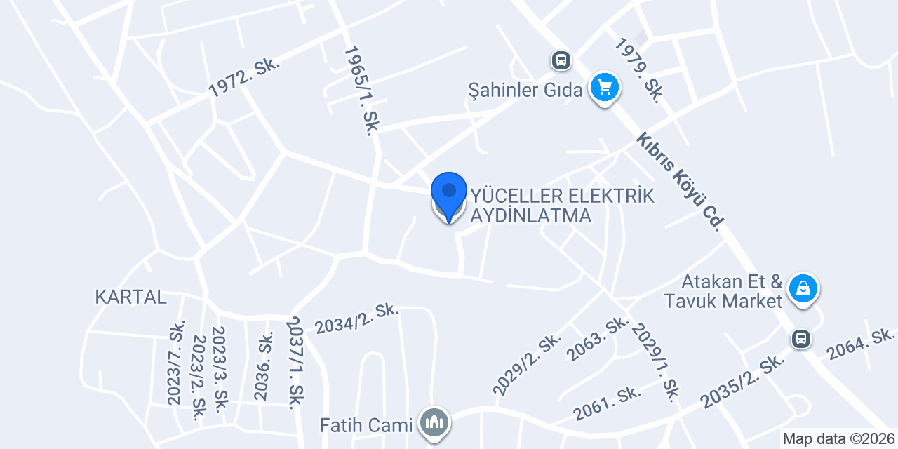 YÜCELLER ELEKTRİK AYDİNLATMA konumu
