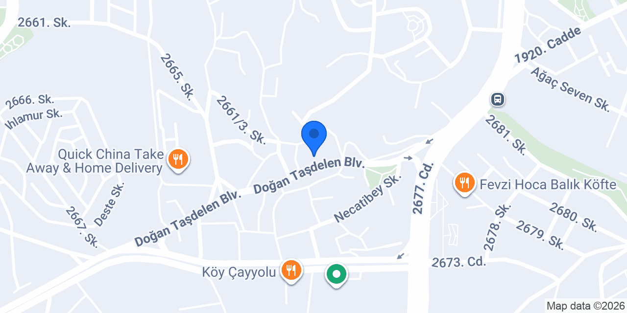 Çayyolu Terzi Çetin - Ümitköy Tadilat, Ütü ve Kuru Temizleme Merkezi konumu