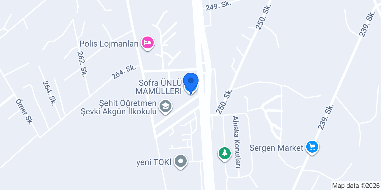 Sofra ÜNLÜ MAMÜLLERI konumu