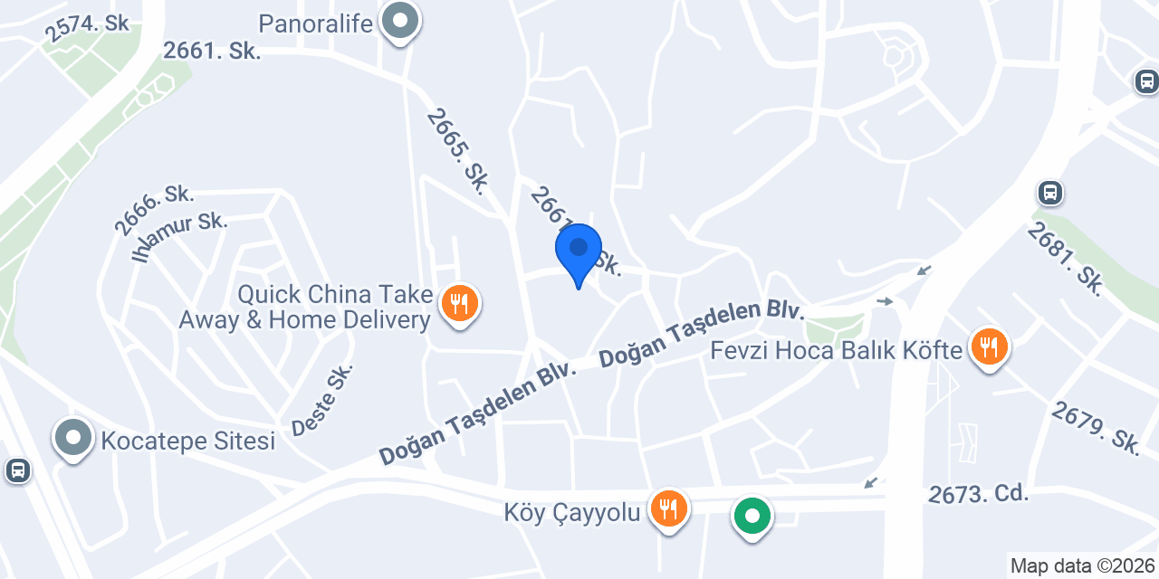 Çayyolu Mobilya konumu