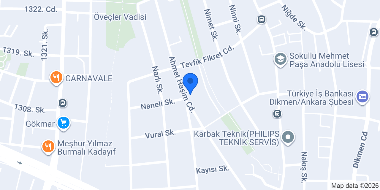 Ahmet Haşim Aile Sağlık Merkezi konumu