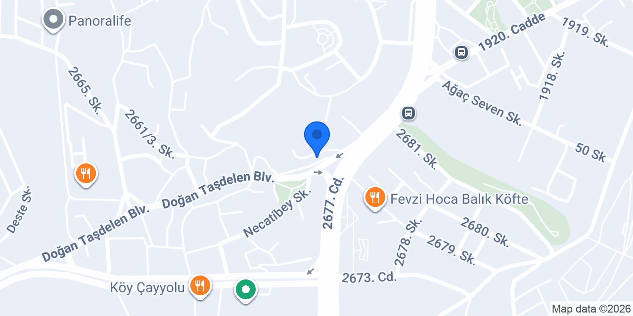 Çayyolu Ümit Tesisat konumu