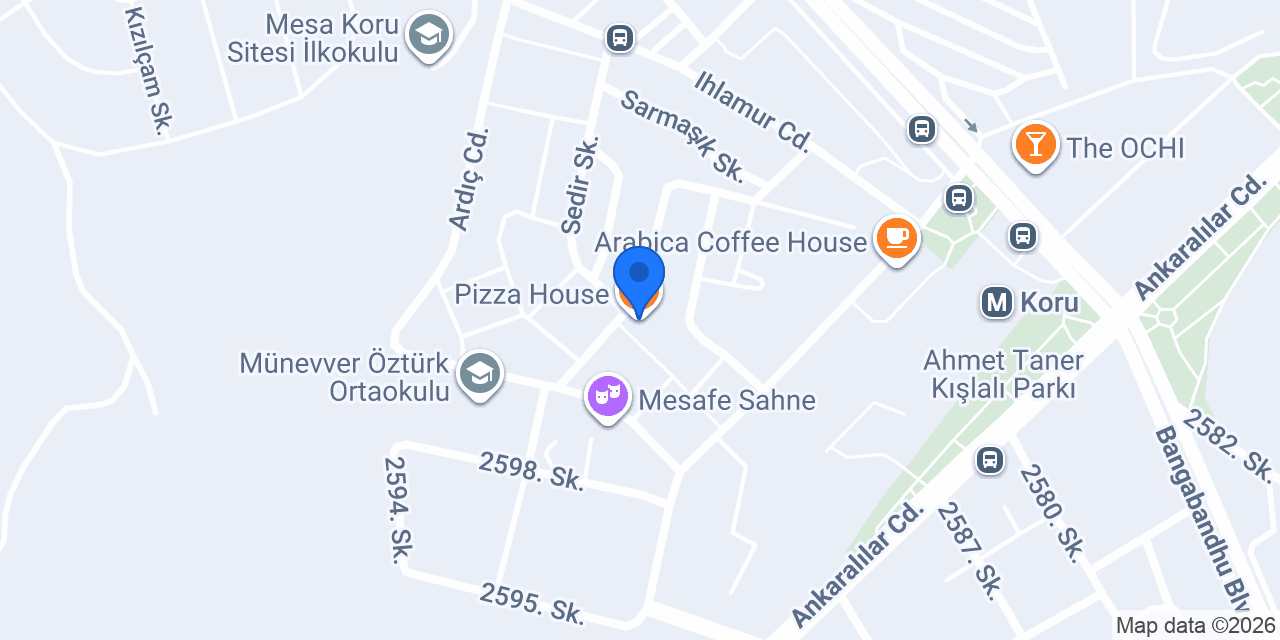 Pizza House konumu