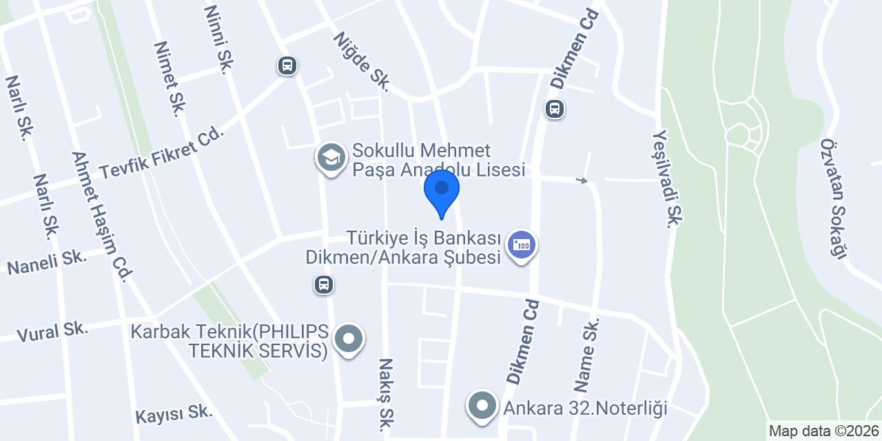 Angora Turizm konumu