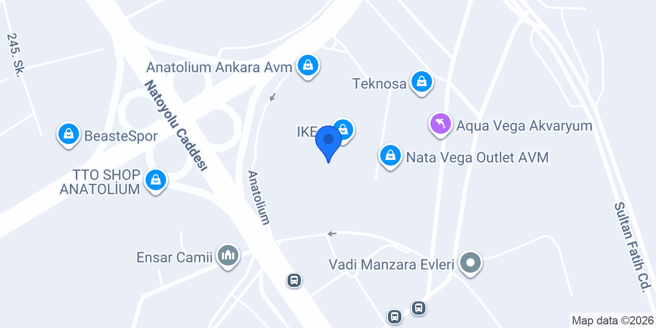 Mavi - Ankara Anatolium konumu