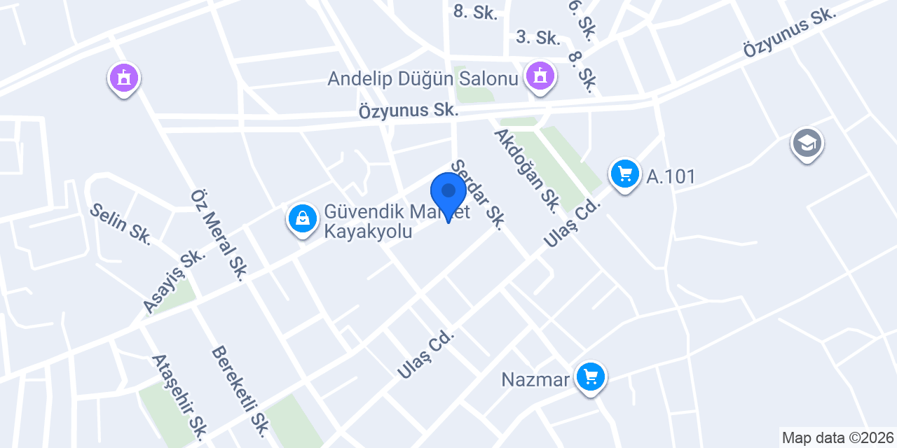 Eksan Unlu mamülleri konumu