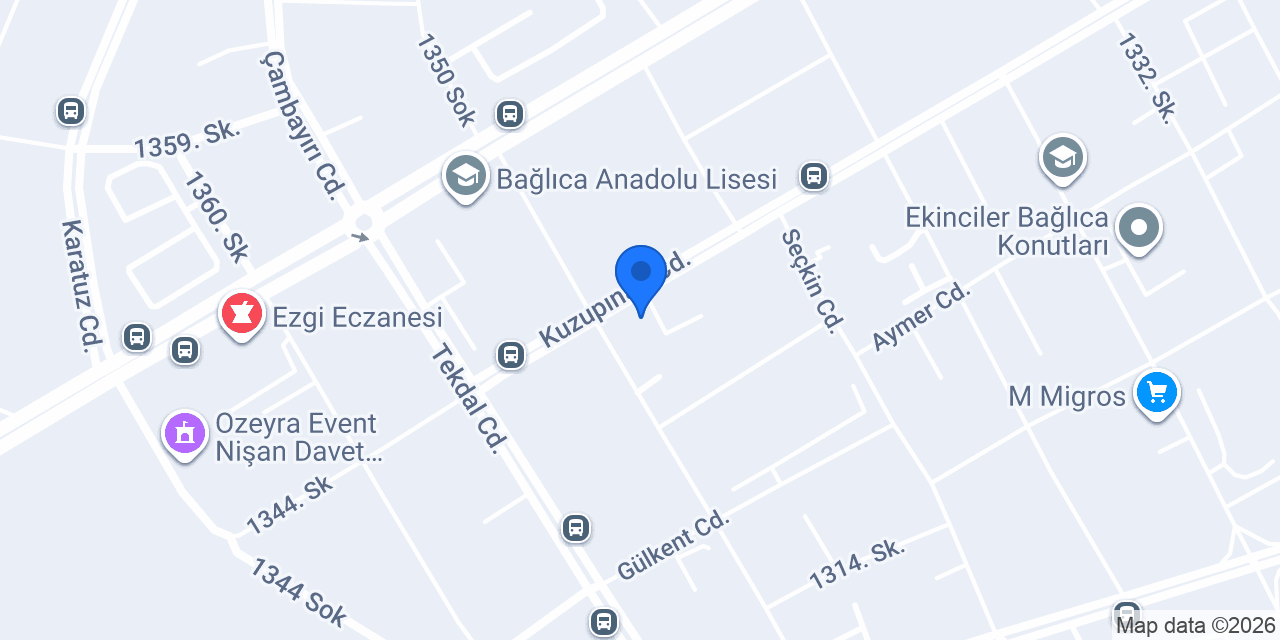 Bağlıca 2 Aile Sağlığı merkezi konumu