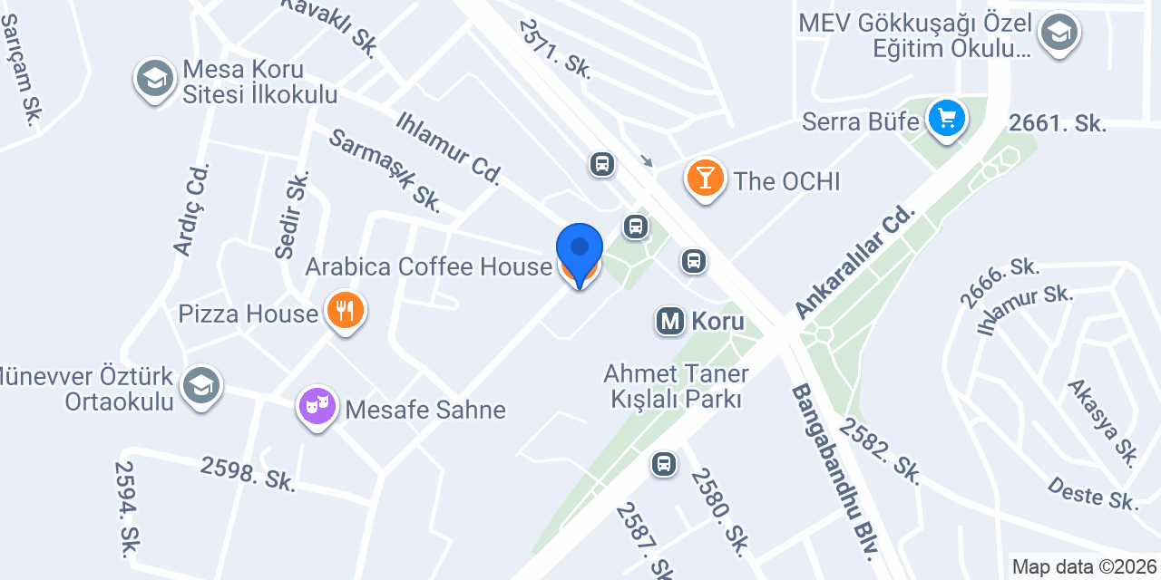 Arabica Coffee House konumu