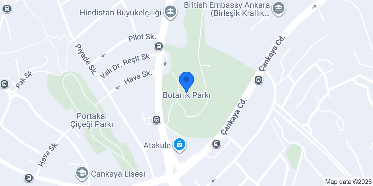 Botanik Parkı konumu