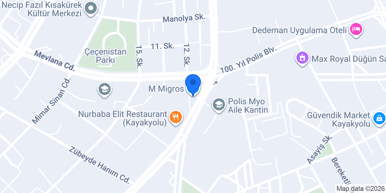 M Migros konumu