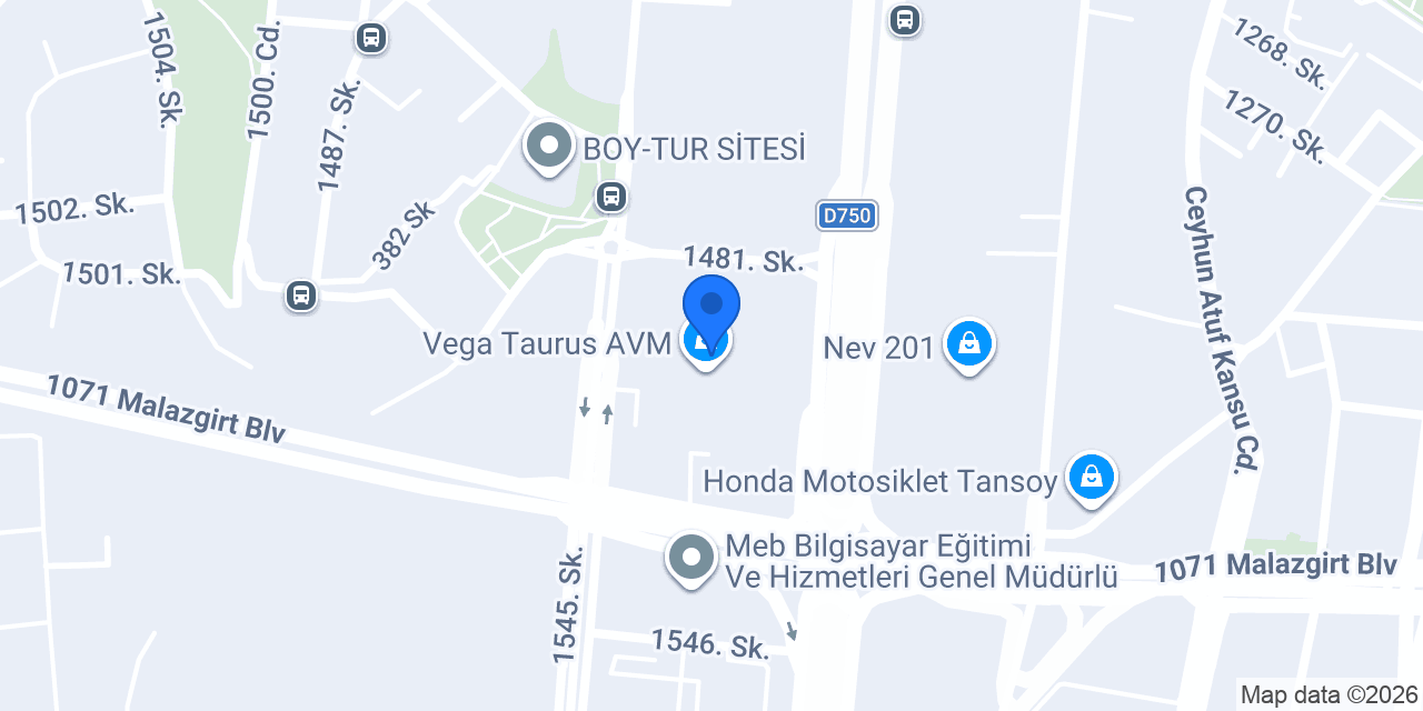 Hatemoğlu Taurus AVM konumu