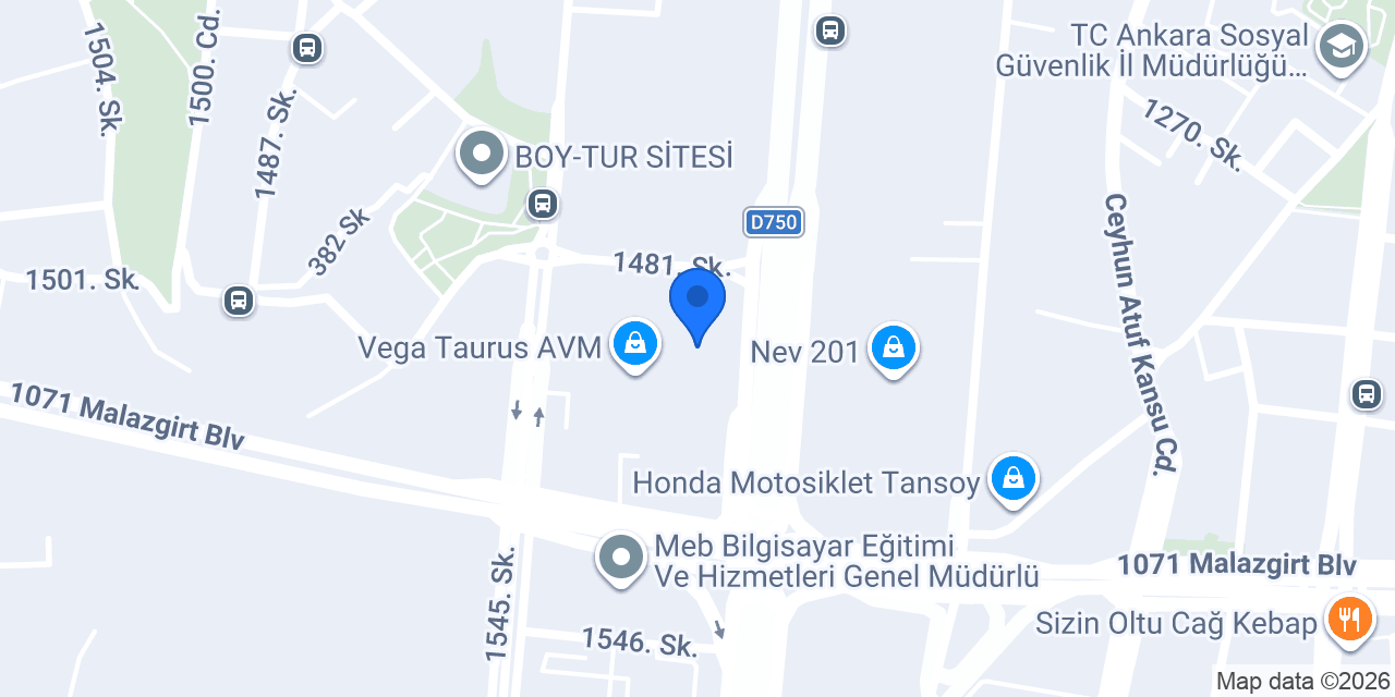 Chocolabs Taurus Avm konumu