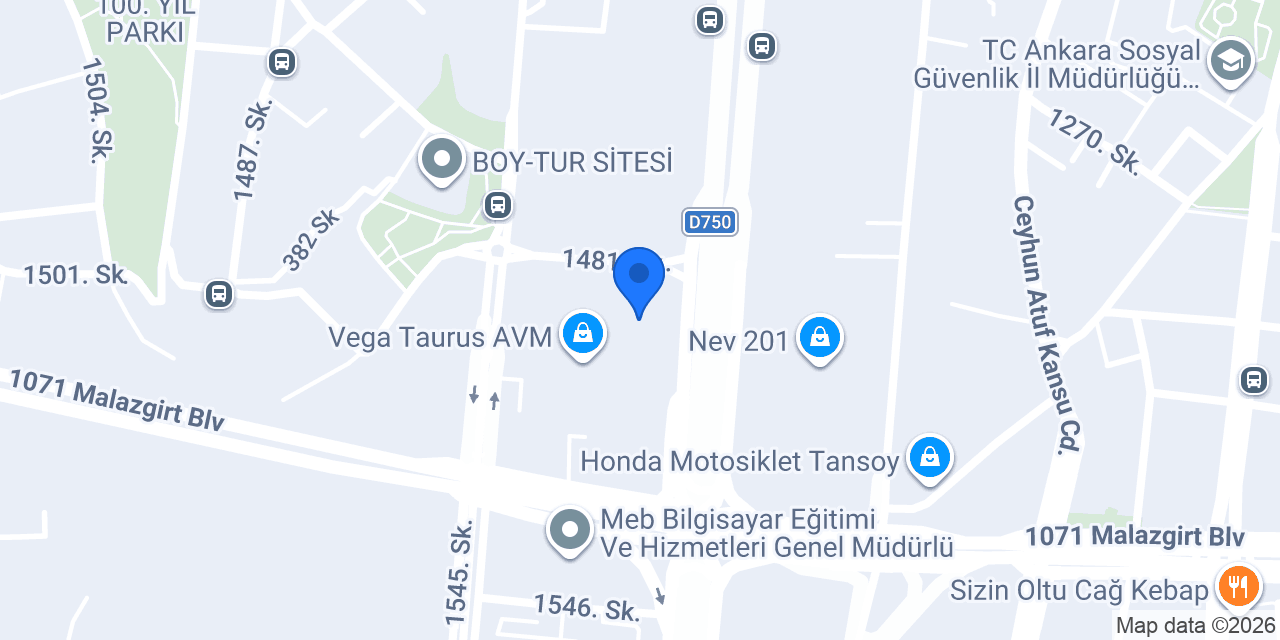 POİNT Optik konumu