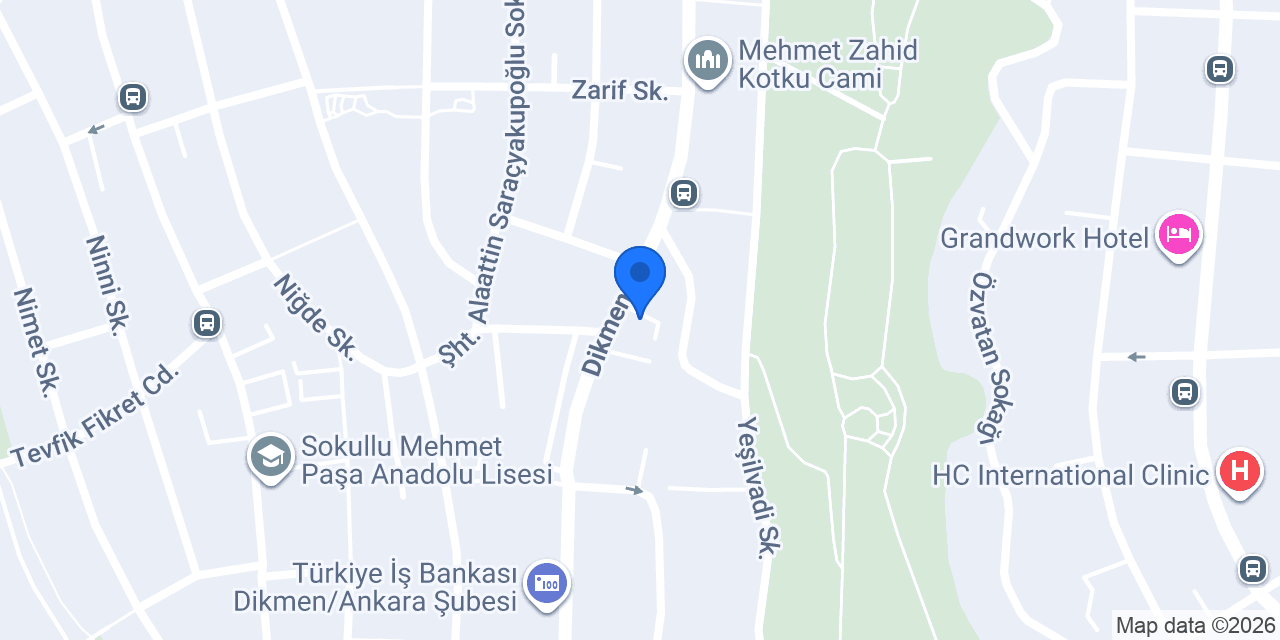 Dikmen Cadde Tekel 7/24 Paket Servis konumu