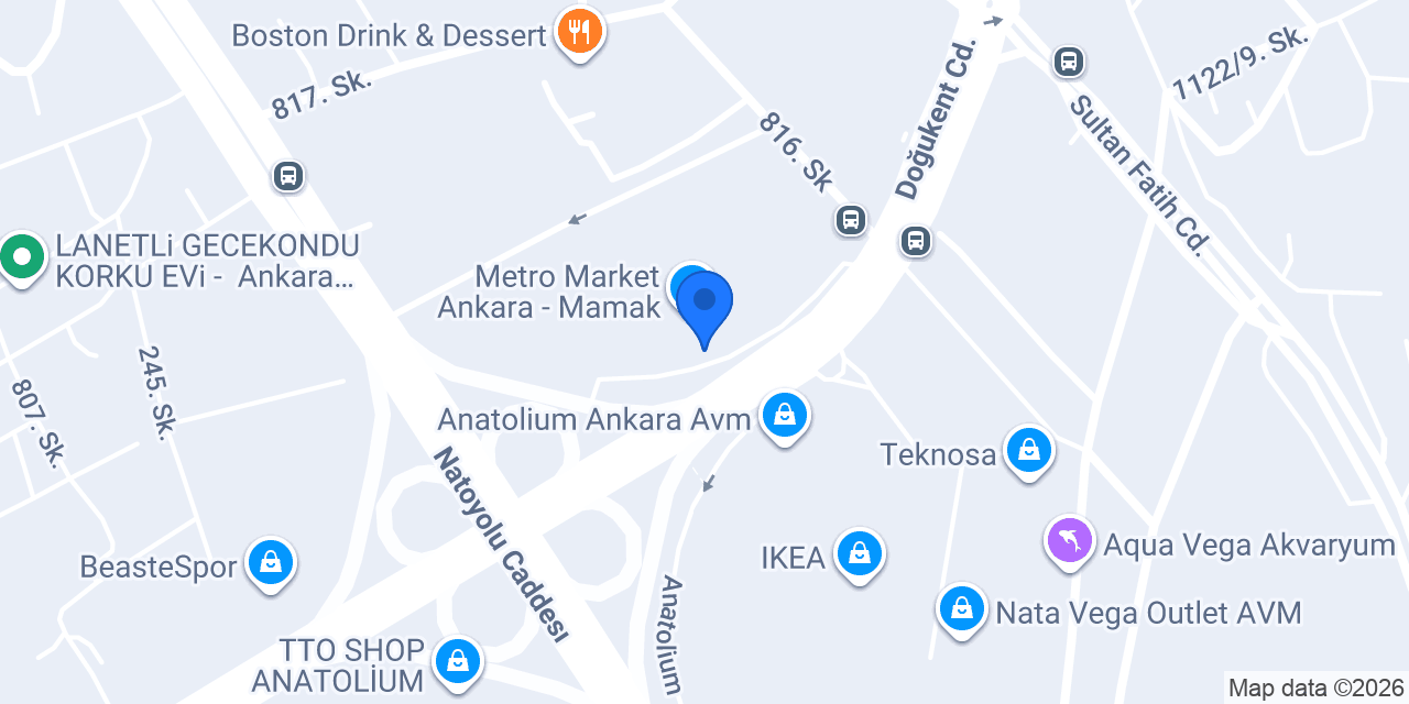 Alfemo Ankara Mamak konumu