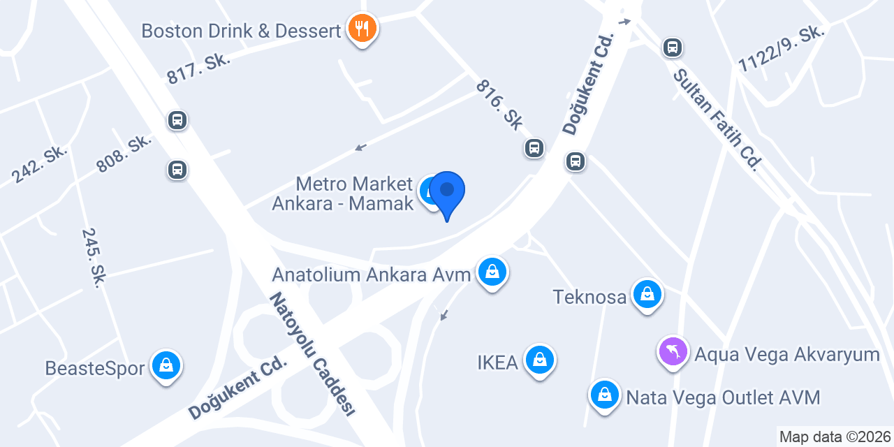 Doğtaş Exclusive Mamak konumu
