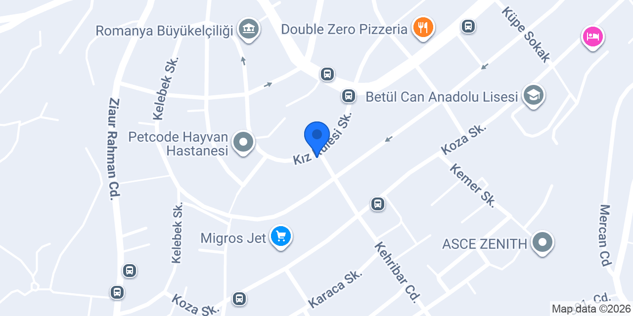 Kuleli Çankaya Tekel 7/24 Paket Servis konumu