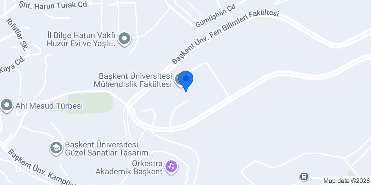 Başkent Üniversitesi Ekin Ön Kuluçka Merkezi konumu