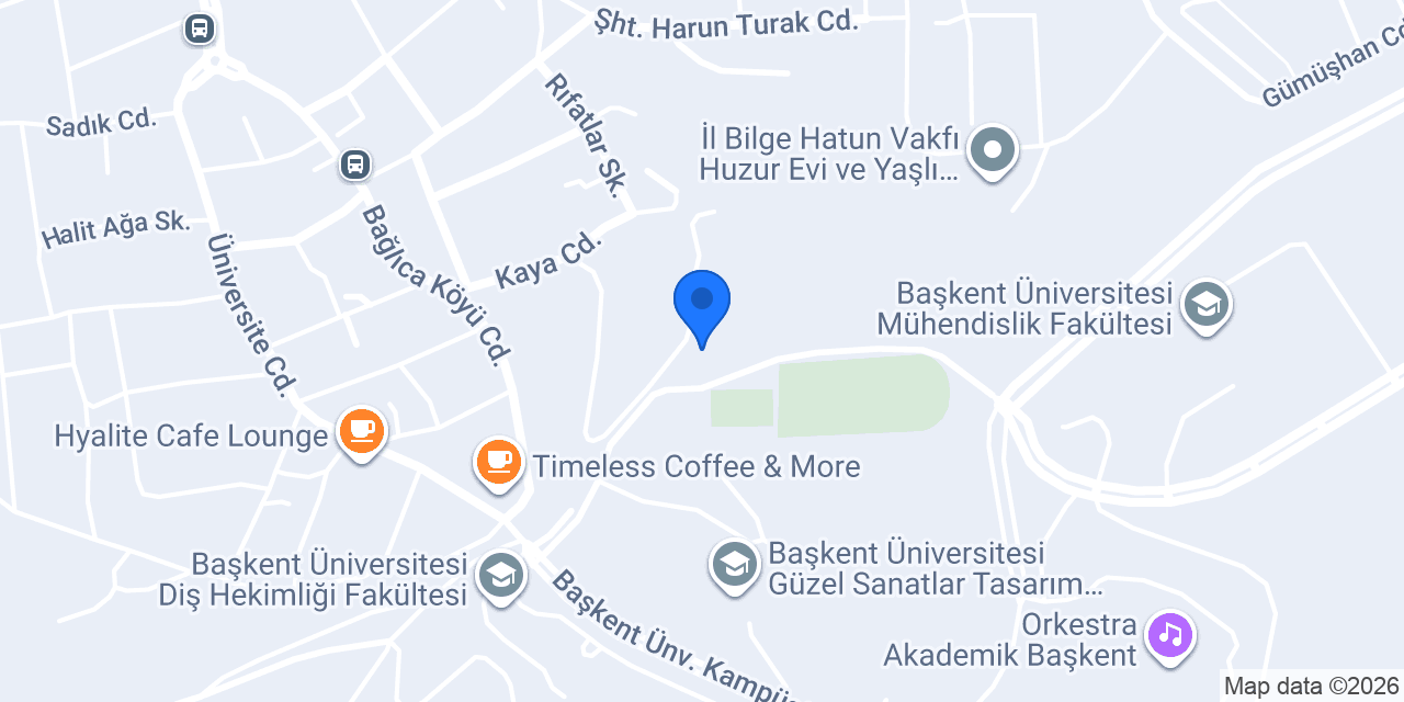 Başkent Üniversitesi Kampüs Servis Durağı konumu