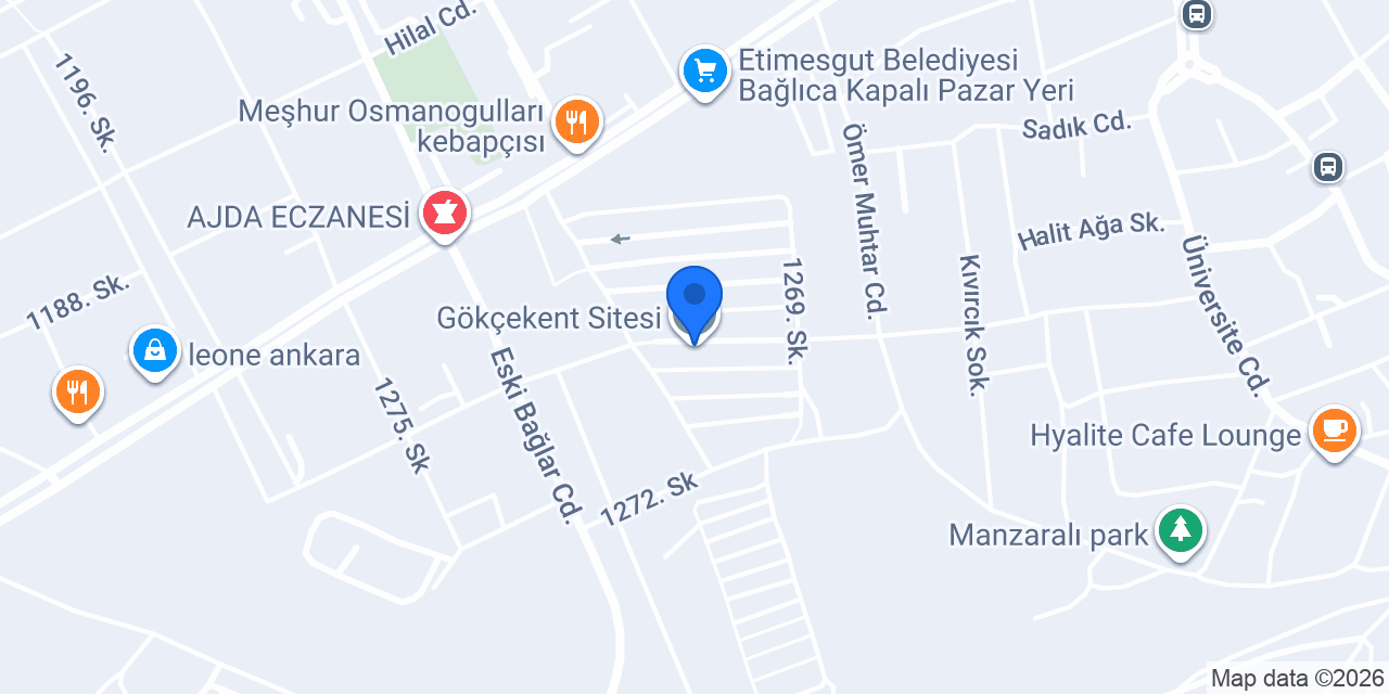 Gökçekent Sitesi konumu