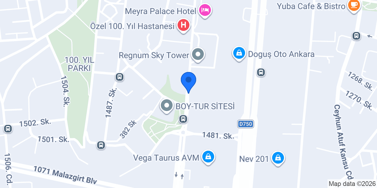 ROR Cafe Çukurambar konumu