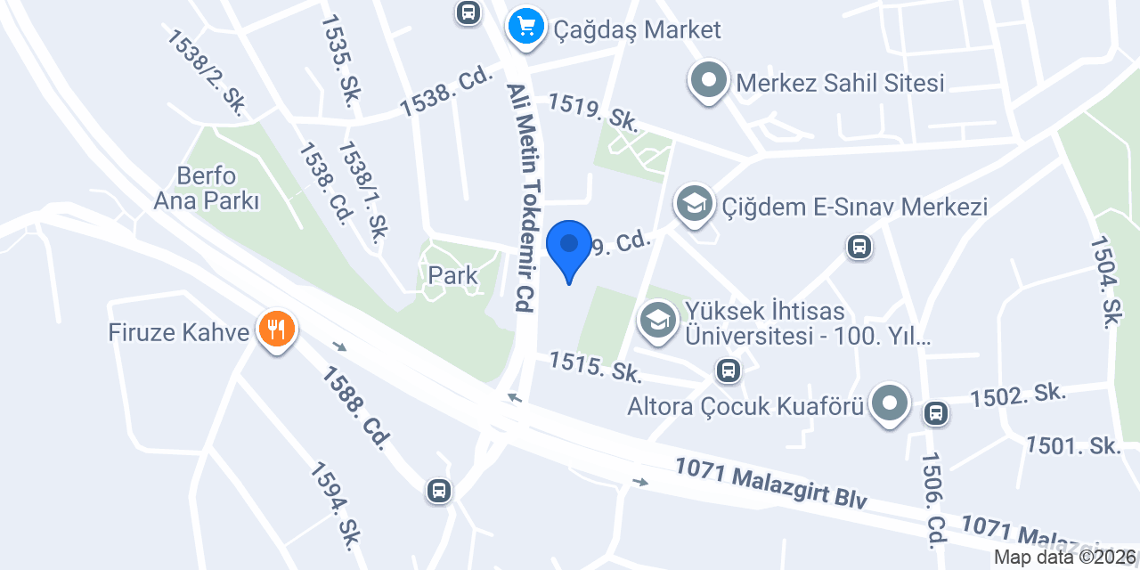 Klas Erkek Kuaförü konumu
