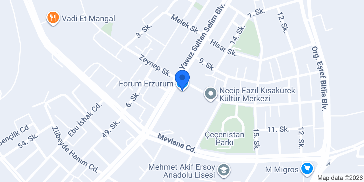 Forum Erzurum konumu