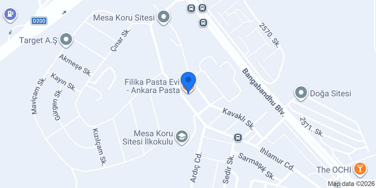 Filika Pasta Evi - Ankara Pasta konumu