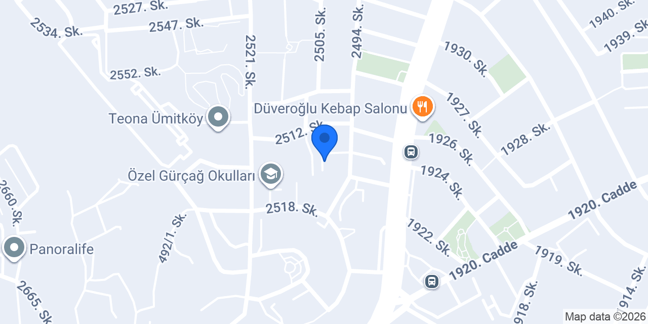 Satır ızgara & fast food konumu