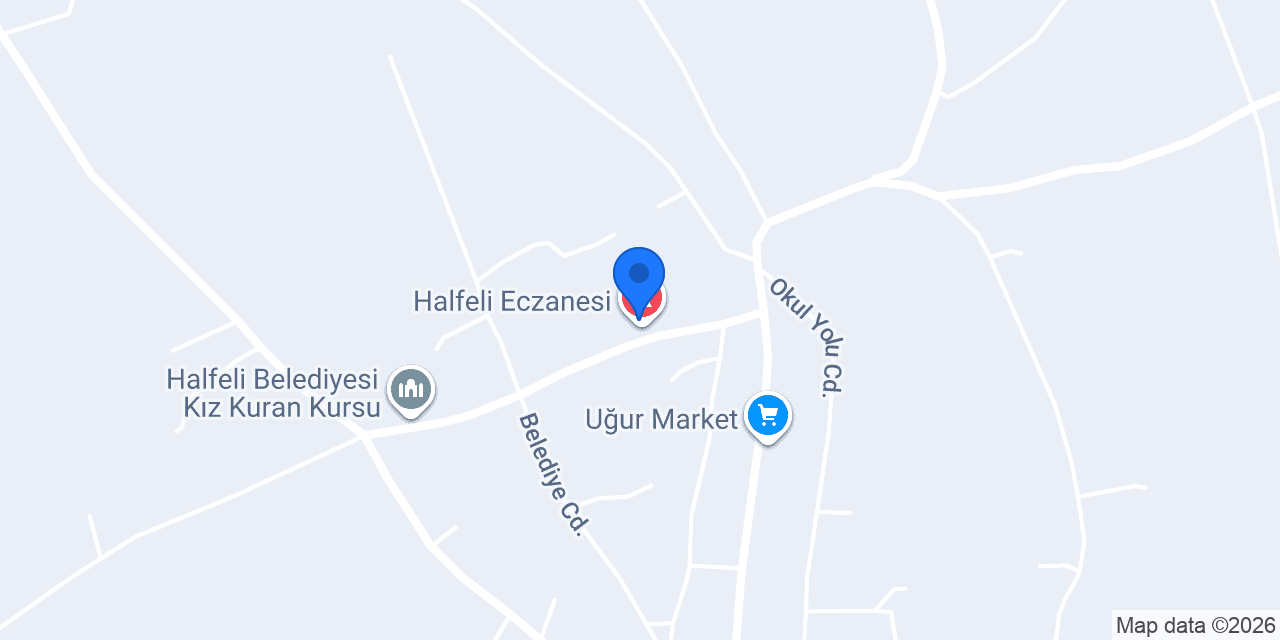 Halfeli Eczanesi konumu