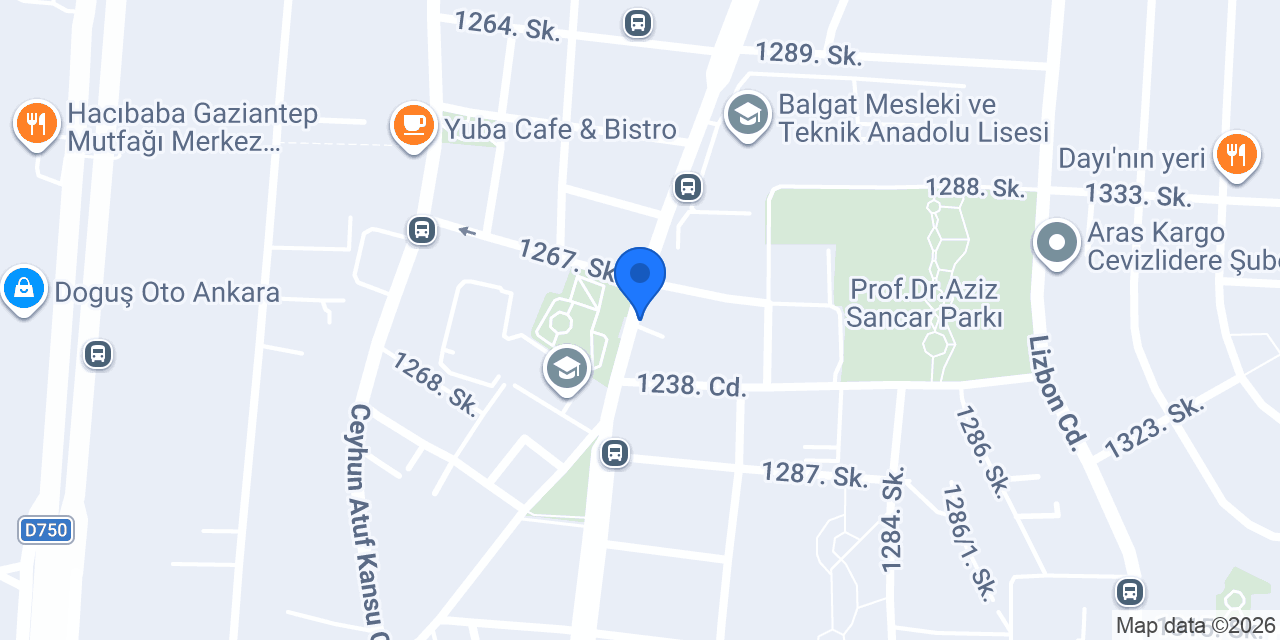Esnaf Garaj Çankaya konumu