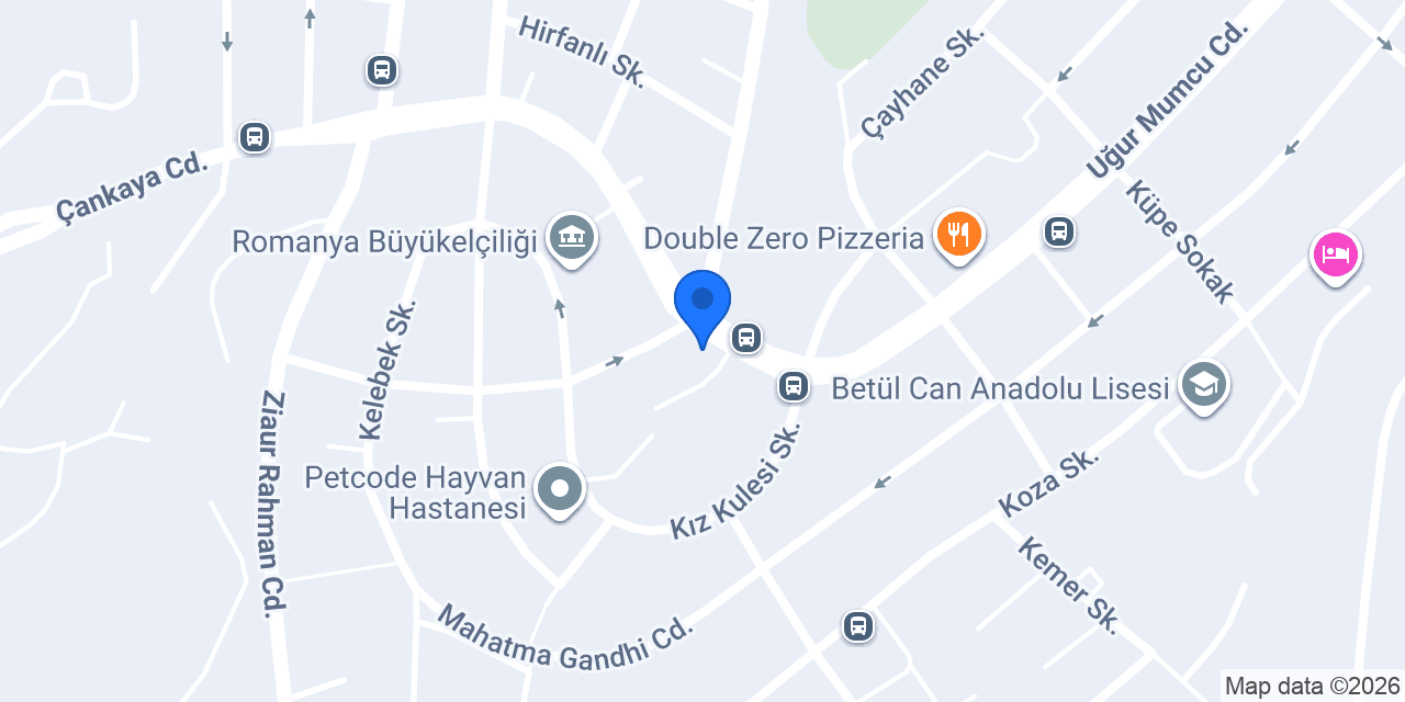 Türkiye İş Bankası Köroğlu Caddesi/Ankara Şubesi konumu