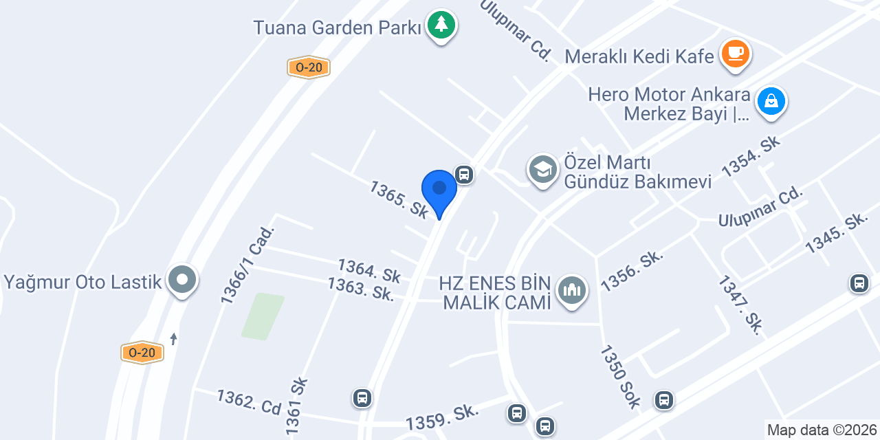 Çayyolu Ev Yemekleri konumu